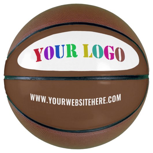 Custom Company Logo en tekst uw basketbal cadeau (Voorkant)
