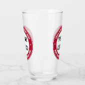 Custom Company Logo en tekstglas - Kies kleuren Glas (Links)