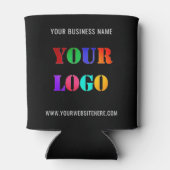 Custom Company Logo en Text Business Koelbox Blikjeskoeler (Achterkant)