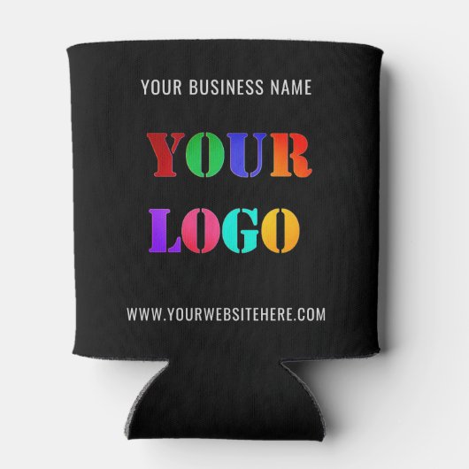 Custom Company Logo en Text Business Koelbox Blikjeskoeler (Achterkant)