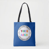 Custom Company Logo en Text Canvas tas Kies kleur (Voorkant)