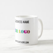 Custom Company Logo en Text Coffee Mok Voorbeeld (Voorkant rechts)