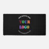 Custom Company Logo en Text Desk Mat Kies Kleur (Voorkant)