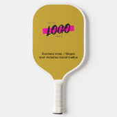 Custom Company Logo Gold Business Corporate Pickl Pickleball Paddle (Achterkant)