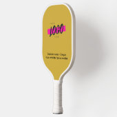 Custom Company Logo Gold Business Corporate Pickl Pickleball Paddle (Links)