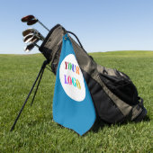Custom Company Logo Golf Towel - Uw kleuren Golfhanddoek (Groen)