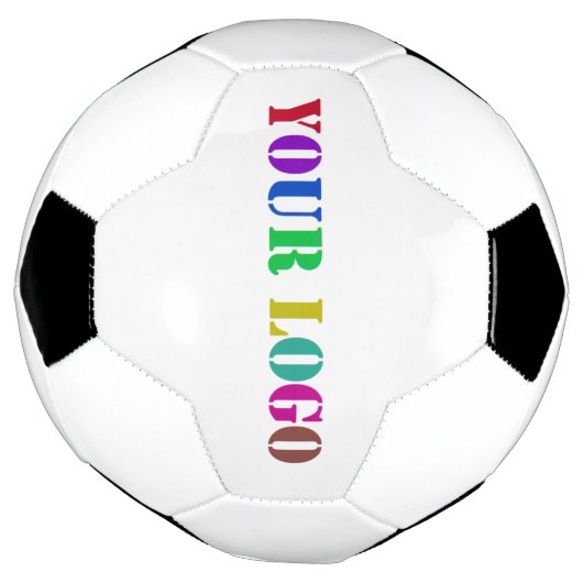 Custom Company Logo heeft uw Voetbal gepersonalise (Gedraaid)