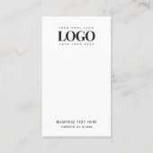 Custom Company Logo Instagram Facebook QR Code Visitekaartje (Achterkant)