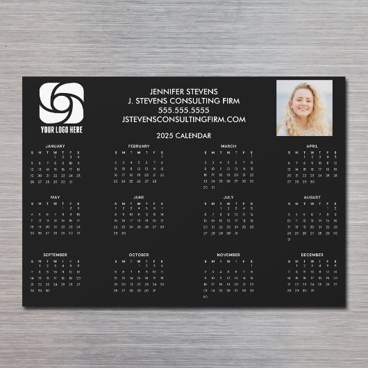 Custom Company Logo Marketing 2025 Kalendermagneet