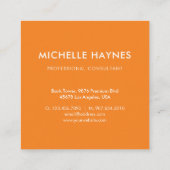 Custom Company Logo Modern Corporate Vierkante Visitekaartje (Achterkant)