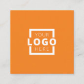 Custom Company Logo Modern Corporate Vierkante Visitekaartje (Voorkant)