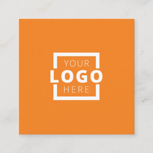 Custom Company Logo Modern Corporate Vierkante Visitekaartje (Voorkant)