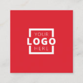 Custom Company Logo Modern Corporate Vierkante Visitekaartje (Voorkant)