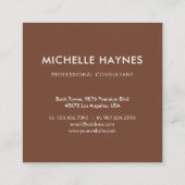 Custom Company Logo Modern Corporate Vierkante Visitekaartje (Achterkant)