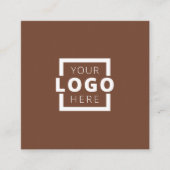 Custom Company Logo Modern Corporate Vierkante Visitekaartje (Voorkant)