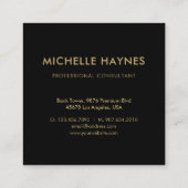 Custom Company Logo Modern Corporate Vierkante Visitekaartje (Achterkant)