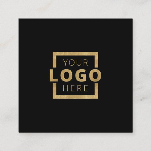 Custom Company Logo Modern Corporate Vierkante Visitekaartje (Voorkant)