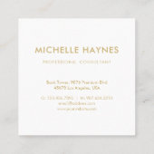 Custom Company Logo Modern Corporate Vierkante Visitekaartje (Achterkant)