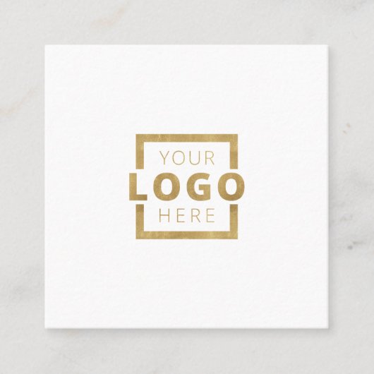 Custom Company Logo Modern Corporate Vierkante Visitekaartje (Voorkant)