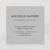 Custom Company Logo Modern Corporate Vierkante Visitekaartje (Achterkant)