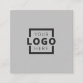 Custom Company Logo Modern Corporate Vierkante Visitekaartje (Voorkant)