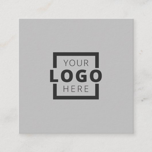 Custom Company Logo Modern Corporate Vierkante Visitekaartje (Voorkant)