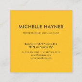 Custom Company Logo Modern Corporate Vierkante Visitekaartje (Achterkant)