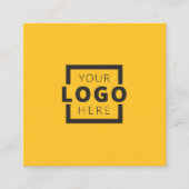 Custom Company Logo Modern Corporate Vierkante Visitekaartje (Voorkant)
