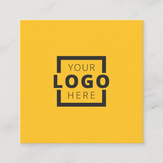 Custom Company Logo Modern Corporate Vierkante Visitekaartje (Voorkant)