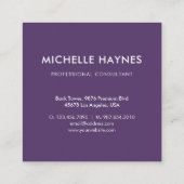 Custom Company Logo Modern Corporate Vierkante Visitekaartje (Achterkant)