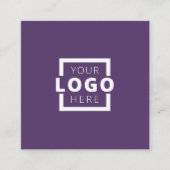 Custom Company Logo Modern Corporate Vierkante Visitekaartje (Voorkant)