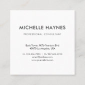 Custom Company Logo Modern Corporate Vierkante Visitekaartje (Achterkant)