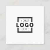 Custom Company Logo Modern Corporate Vierkante Visitekaartje (Voorkant)