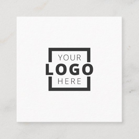 Custom Company Logo Modern Corporate Vierkante Visitekaartje (Voorkant)