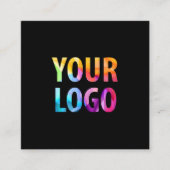 Custom Company Logo Modern Corporate Vierkante Visitekaartje (Voorkant)