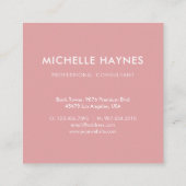 Custom Company Logo Modern Corporate Vierkante Visitekaartje (Achterkant)