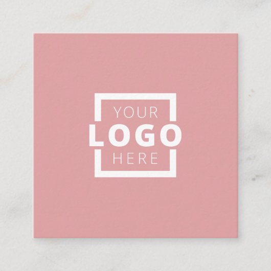 Custom Company Logo Modern Corporate Vierkante Visitekaartje (Voorkant)