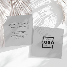 Custom Company Logo Modern Corporate Vierkante Visitekaartje