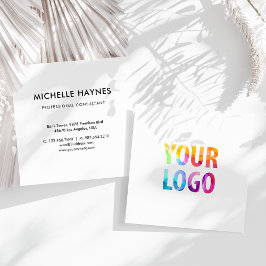 Custom Company Logo Modern Corporate Vierkante Visitekaartje