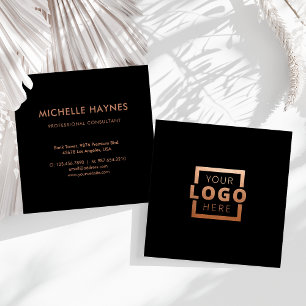 Custom Company Logo Modern Corporate Vierkante Visitekaartje