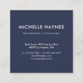 Custom Company Logo Modern Corporate Vierkante Visitekaartje (Achterkant)