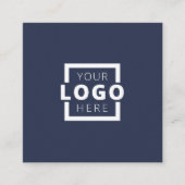 Custom Company Logo Modern Corporate Vierkante Visitekaartje (Voorkant)