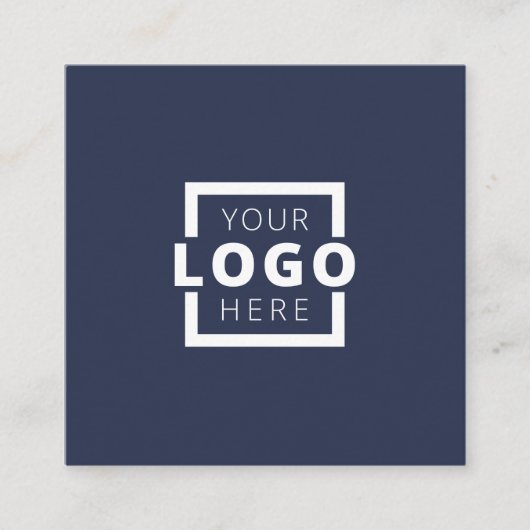 Custom Company Logo Modern Corporate Vierkante Visitekaartje (Voorkant)