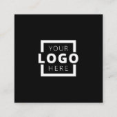 Custom Company Logo Modern Corporate Vierkante Visitekaartje (Voorkant)