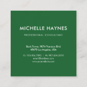 Custom Company Logo Modern Corporate Vierkante Visitekaartje (Achterkant)