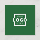 Custom Company Logo Modern Corporate Vierkante Visitekaartje (Voorkant)