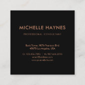 Custom Company Logo Modern Corporate Vierkante Visitekaartje (Achterkant)