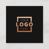 Custom Company Logo Modern Corporate Vierkante Visitekaartje (Voorkant)