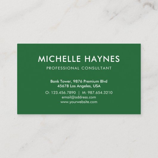 Custom Company Logo Modern Corporate Visitekaartje (Achterkant)