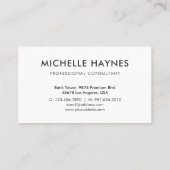 Custom Company Logo Modern Corporate Visitekaartje (Achterkant)